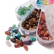 8 Arten von natürlichen und synthetischen gemischten Edelstein-Chips-Perlen G-YW0001-17-3