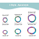 Benecreat 18 Uds 3 estilos arcoíris primavera o anillo FIND-BC0003-38-2