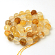 Natural Yellow Hematoid Quartz Beads Strands G-I003-10mm-04-2