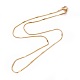 Collares de cadena de serpiente de 304 acero inoxidable X-NJEW-F265-B-G-1