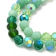 Chapelets de perles en verre électroplaqué EGLA-P048-A05-3