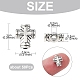 Perlas de aleación de zinc de estilo tibetano TIBEB-YW0001-10-2