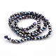 Faceted(32 Facets) Electroplate Glass Beads Strands X-EGLA-R016-4m-11-2