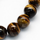 Chapelets de perles rondes en œil de tigre naturel G-S177-10mm-1