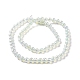 Electroplate Imitation Jade Glass Beads Strands GLAA-E036-12C-3