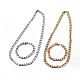 304 Stainless Steel Curb Chains Jewelry Sets SJEW-E328-08-1