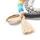 Polymer Clay Heishi Beads Stretch Bracelets Set BJEW-JB07395-4