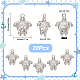 SUNNYCLUE 1 Box 20Pcs Sea Turtle Charms Stainless Steel Ocean Charms Summer Hawaii Starfish Long Live Sea Animal Charm Tortoise Charm for Jewelry Making Charms DIY Bracelet Necklace Earrings Craft STAS-SC0005-13-2