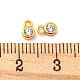 Real 18K Gold Plated 925 Sterling Silver Charms STER-K176-03F-G-4