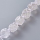 Decoraciones colgantes de cristal de cuarzo natural para colgar HJEW-O002-08-3