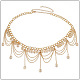 Цепочки на талию из сплава в этническом стиле с кисточками для женщин FS-WGA1C87-01-2