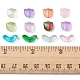 160Pcs 12 Style Spray Painted Transparent Glass Beads GLAA-FS0001-54-6