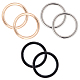 Gorgecraft 6pcs 3 couleurs anneaux de liaison en alliage de zinc FIND-GF0003-20-1