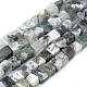 Chapelets de perles en agate d'arbre naturelle X-G-R451-02-1