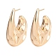 Латунь серьги EJEW-H168-09G-4