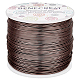 BENECREAT 18 Gauge (1mm) Aluminum Wire 492FT (150m) Anodized Jewelry Craft Making Beading Floral Colored Aluminum Craft Wire - Brown AW-BC0001-1mm-11-1