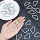 CHGCRAFT 24Pcs Buckles V-Shaped Ring Triangle Ring for Strap Craft DIY Trampoline Replacement Parts Bag Trampoline Mat Craft FIND-CA0005-45-3