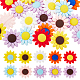 Ph pandahall 20 Stück Sonnenblumen-Silikonperlen mit 2 mm Loch SIL-PH0001-13-1