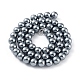 Umweltfreundliche runde Perlenstränge aus gefärbtem Glasperlen X-HY-A002-8mm-RB077-4