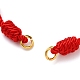 Fabrication de bracelet en cordon de nylon tressé réglable AJEW-JB00758-03-2