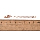 Латунные концы стойки с цепочкой и застежками KK-F873-01RG-01-3