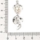 Rhodium Plated 925 Sterling Silver Pendants STER-Z003-01P-3