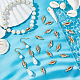 Beebeecraft 30Pcs/Box Seashell Charm Links 18K Gold Plated Ocean Cowrie Shell Connectors for Bracelet Necklace Jewelry Making Home Decoration KK-BBC0002-31-5