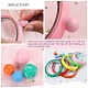 着色粘着テープ  減圧ボールを作るため  創造的な救済のおもちゃ  女の子と男の子と大人のために  ピンク  12mm DIY-C006-A03-5