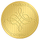 Adesivi autoadesivi in lamina d'oro in rilievo DIY-WH0211-249-1