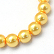 Baking Painted Pearlized Glass Pearl Round Bead Strands HY-Q003-6mm-56-2