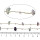 Цепи из натурального флюорита и стекла CHC-K014-12G-07-2