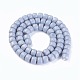 Chapelets de perles en verre opaque de couleur unie X-GLAA-A036-I08-2