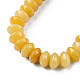 Chapelets de perles en jade topaze naturelle G-F743-05C-4