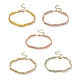 Armband aus geflochtenen Glassamenperlen mit 304 Edelstahlverschluss für Damen BJEW-JB09169-1
