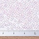 MIYUKIラウンドロカイユビーズ  日本製シードビーズ  11/0  （rr265)透明な淡いピンクab  2x1.3mm  穴：0.8mm  約1111個/10g X-SEED-G007-RR0265-4