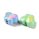 Perles en acrylique plaquées de couleur AB SACR-I005-12A-2