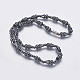 Non-magnetic Synthetic Hematite Beaded Necklaces NJEW-K096-12A-1