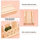 PH PandaHall Earring Holder Jewelry Display Wood Earring Necklace Stands with 6pcs Earring Cardboard Wood Earring Display Stands for Selling Earring Showing Jewelry Displaying Business Card EDIS-WH0029-20A-5