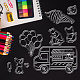GLOBLELAND Summer Animals Theme Clear Stamps Ice Cream Truck Silicone Clear Stamp Seals for Cards Making DIY Scrapbooking Photo Journal Album Decor Craft DIY-WH0167-56-630-5