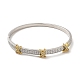 Rack Plating Brass Hinged Bangles with Cubic Zirconia BJEW-D059-01P-2