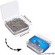 UNICRAFTALE 8 Sizes 20-65mm Stainless Steel Eye Pin 800pcs Open Eyepins with Loop Metal Eye Pins Hooks for Jewelry Making Arts & Crafts Projects with Storage Container STAS-UN0004-07P-7