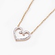 304 Stainless Steel Pendant Necklaces NJEW-L155-11-3