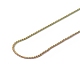 Placage ionique (ip) 304 collier chaîne serpentine en acier inoxydable pour hommes femmes NJEW-G076-01B-M-3