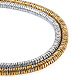 Cheriswelry 2 brins 2 couleurs galvanoplastie brins de perles d'hématite synthétiques non magnétiques G-CW0001-11-2