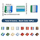 Sunnyclue 1 boîte de 320 pièces de 8 styles de perles Tila de 5 x 5 mm SEED-SC0001-09-7