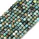 Хубэй природных бирюзовый бисер нитей&nbsp;G-B175-C03-6x6mm-2