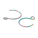 Placage ionique couleur arc-en-ciel (ip) 316 crochets de boucle d'oreille en acier inoxydable chirurgical STAS-D183-03M-02-3