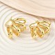 Спиральные латунные серьги-кольца EJEW-F389-04G-2