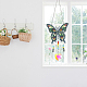 SUNNYCLUE 2 Sets DIY Butterfly Diamond Rhinestone Painting SunCatcher Kit Dragonfly Window Hanging Ornament Crystal Chandelier Sun Catcher Wind Chime Charm Pendants for Home Garden Ornament Crafts DIY-SC0016-81-6