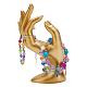 Resin Mannequin Hand Jewelry Display Holder Stands RDIS-WH0009-015-1